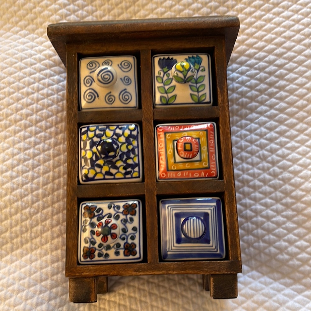 Multi colored Mexican Spice Rack